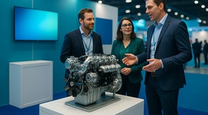 Un stand professionnel au cœur du salon Euromove, à Rennes