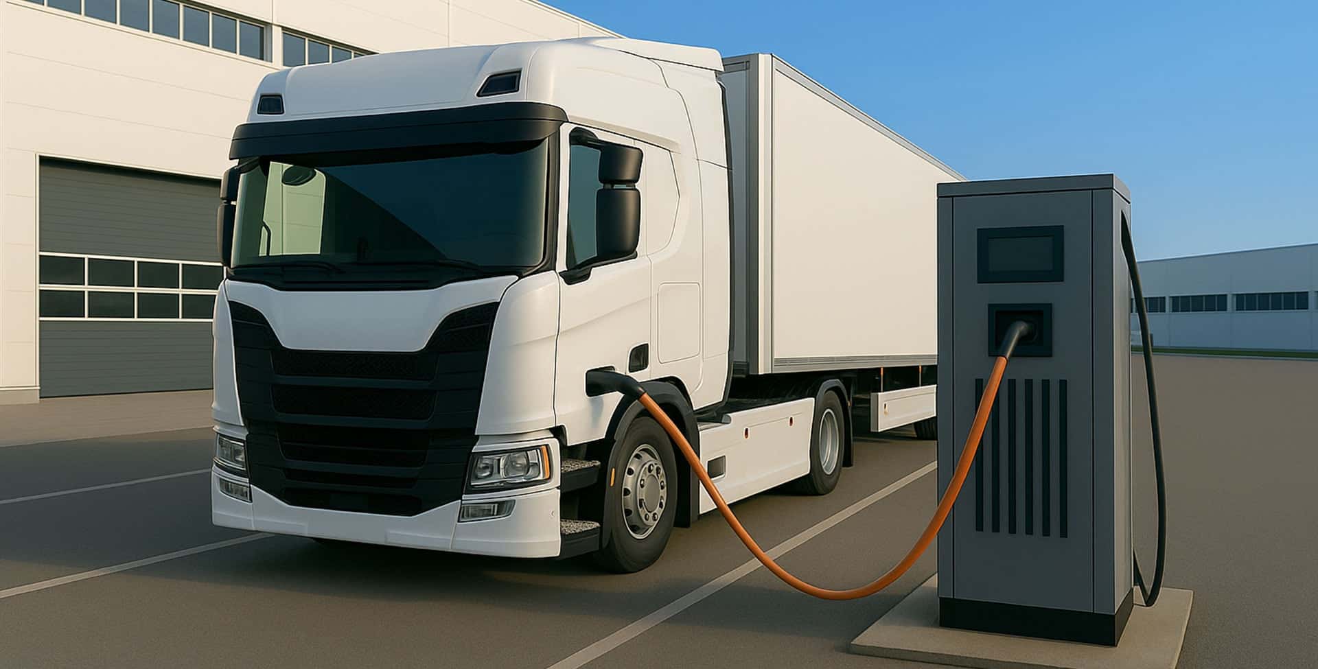 Recharge de camion électrique – dépôt logistique France